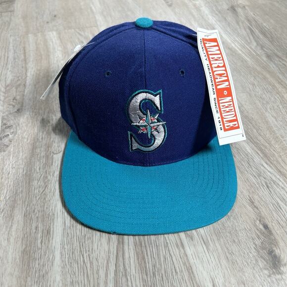 Vintage American Needle Seattle Mariners Hat Snapback MLB Baseball Blue Cap - Picture 1 of 9